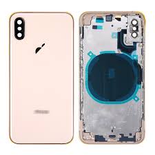 Rear Housing with Small Parts for iPhone XS (Purple)-Gold Rear Housing with Small Parts for iPhone XS (Purple)-Gold